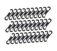 VALICLUD Ganchos De Fijación Para Asiento De Coche De Plástico Plano 100 Unidades Para Fundas y Parasoles Compatibles Interior De Vehículo Uso Diario