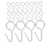 VALICLUD Ganchos Metálicos De 28 Mm Para Fundas De Asiento De Coche 200 Piezas Duraderos De Acero Inoxidable Forma De s Para Fijación De Cojines Accesorios Para Vehículos