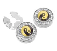 VALICLUD Gemelos para Camisa Estilo Chino Tai Chi con Diseño de Accesorios Metálicos Duraderos para Hombre para Trajes de Negocios Celebraciones y Regalos Elegantes