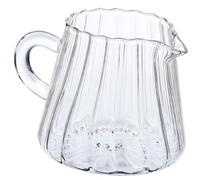 VALICLUD Glass Milk Pitcher Small Borosilicate Milk Jug With Spout For Tea Home And Restaurant Use