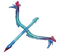 VALICLUD Globo de Aluminio en Forma de Flecha para Fiestas Infantiles, Accesorio de Decoración para Cumpleaños, Color Azul Claro Iridiscente, Juego de 1 Unidad para Cosplay y Fotografía