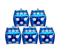VALICLUD Globos de Dados de Aluminio Azul para Ambiente Divertido y Original Paquete de 5 Piezas para Decoración de Fiestas Temáticas y Noches de Juego