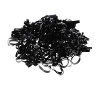 VALICLUD Gomas Elásticas Pelo Negras 500 Unidades Extra Anchas y Gruesas Alta Elasticidad Para Cabello Fino y Grueso Uso Diario Bandas Cabello Duraderas