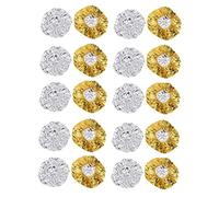 VALICLUD Gorra Térmica Para Teñir El Cabello 20 Piezas Tamaño Único Borde Elástico Aislamiento Térmico Uso Salón y Hogar Colores Oro y Plata