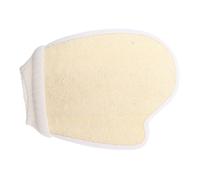 VALICLUD Guante Exfoliante De Baño Doble Cara De Lufa Beige, Limpieza Corporal Profunda, Depurador De Espalda, Para Uso Diario, Accesorios De Baño Naturales