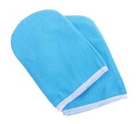 VALICLUD Guantes de Spa para Manos de Cera de Parafina Acolchados Azules Borde Calentadores Hidratantes para Tratamientos Profesionales en Salones