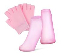 VALICLUD Guantes Hidratantes De Gel y Calcetines Hidratantes Para Manos Secas Guantes De Spa Sin Dedos Para Cuidado De Manos y Pies