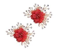 VALICLUD Hebillas Paquete de 2 Piezas para Zapatos de Boda con Diseño Floral de Aleación, Decoraciones Fáciles de Usar y Ahorro de Tiempo, Ideales para Bodas y Novias