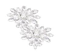 VALICLUD Hebillas para Zapatos de Mujer Pedrería Cristal Desmontables Accesorios Decorativos para Bodas y Fiestas Clip Floral para Sandalias Tacones y Botas Diseño Brillante y Elegante