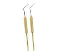 VALICLUD Herramienta de Injerto para Apicultura 2 Piezas, Aguja Móvil de Aluminio Amarilla, Accesorio Preciso para Cría de Reinas, Equipo Ligero y Portátil para Colmenas y Suministros