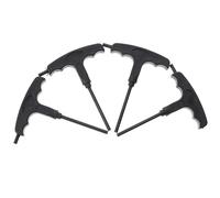 VALICLUD Herramienta para Patines en Forma de T, Destornillador de Pernos de PVC Negro, Paquete de 4 Piezas, Simple y Ahorro Mantenimiento No Profesional