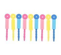 VALICLUD Herramienta Seguro de Esponja Cabello el para Peinar 9 Rulos Rizos Rizador Rápido y Crear Naturales para Niños, Adecuado para Dormir