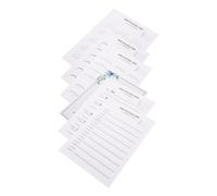 VALICLUD Hojas de Práctica para Mapeo de Pestañas en Papel Blanco Guía de Entrenamiento para Principiantes, Uso Versátil en Aprendizaje Personal y Salones de Belleza