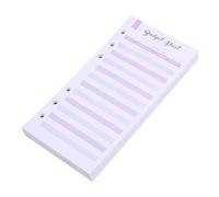 VALICLUD Hojas de Presupuesto Perforadas de 60 Unidades en Papel Seguro Color Morado, Planificador y Rastreador de Gastos para Uso Doméstico y Oficina, Organizador Práctico para Gestión