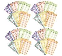 VALICLUD Hojas de Presupuesto Prácticas 100 Piezas, Tarjetas de Presupuesto Diario Diseño de Fruta, Planificador Portátil para Gestión de Gastos y Control Financiero Color Color Aleatorio