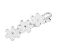 VALICLUD horquilla de flores pequeñas pinzas para el cabello con flores Decoraciones para el cabello para mujeres clips de garra para cabello grueso resina Silver