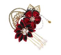 VALICLUD Horquilla Floral Retro con Borlas para Mujeres Accesorios de Pelo Hanfu Clip de Cabello Asiático Elegante para Disfraces Compatible con Kimonos y Vestidos