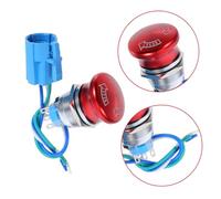 VALICLUD Interruptor Emergencia Metal Acero Inoxidable Bloqueo Pulsador con Enchufe Industria Seguridad Rápida Respuesta