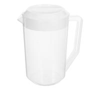 VALICLUD Jarra de Bebidas de Plástico Transparente de Gran Capacidad 4000 Ml con Tapa de Color Claro y Medidor, Dispensador para Jugos, Té Frío y Bebidas Frías, Adecuado para Oficina