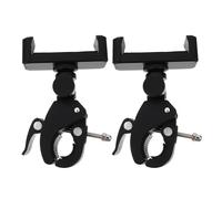 VALICLUD Juego de 2 Abrazaderas para Cámara y Smartphone con Clip Plástico Antideslizante, Rotación 360°, Compatible con Varillas de 15-36 Mm para Fotografía y Vídeo en Bicicleta y Trípode