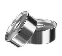 VALICLUD Juego de 2 Cuencos de Acero Inoxidable para Vapor con Tapa Tamaño Mediano y Grande Aptos para Cocinar Verduras Arroz y Huevos al Vapor Utensilios de Cocina Versátiles para