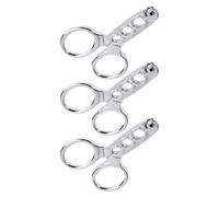 VALICLUD Juego de 3 Cascanueces de Acero Inoxidable Alicates Descascaradores para Pistachos y Piñones Herramienta Portátil para Abrir Nueces Adecuado para Cocina y Viajes