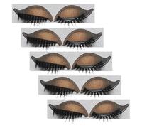 VALICLUD Juego de 5 Pares de Pegatinas para Pestañas y Sombras de Ojos Adhesivas Ligeras y Transpirables Parche de Maquillaje para Ojos Sensible Adecuado para Fiestas y Uso Diario