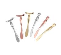 VALICLUD Juego De 6 Cucharas Para Crema De Ojos Kit Profesional Para Masaje Facial Herramientas Para El Cuidado De La Piel Cuchara De Maquillaje Portátil Cuchara De Maquillaje De