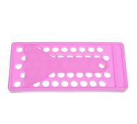 VALICLUD Juego de Bandeja y Espátula para Rellenar Bálsamo Labial, Molde Pp 5 G, Color Púrpura, 2 Piezas 50 Agujeros, Herramienta para Fabricación y Mezcla de Lápiz Labial Casero, Kit DIY