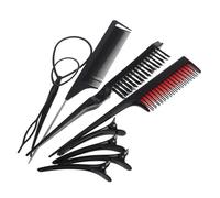VALICLUD Juego de Peines Cabello 9 Piezas Peine Multifuncional Antiestático para Tipo de Cabello Herramientas de Peluquería para Mujeres y Hombres