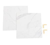 VALICLUD Kit de 2 Tableros de Fondo para Fotografía de Alimentos y Cosméticos, PVC Diseño de Mármol, Fácil de Usar y Transportar para Decoración y Fotografía
