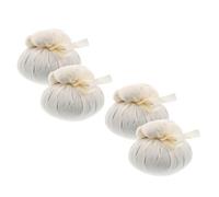 VALICLUD Kit de 4 Bolas de Masaje Herbal Tailandés DIY Cabezales de Bola de Moxa Blanca para Masaje Corporal Accesorio Natural para Relajación y Alivio Muscular en Casa o Viajes