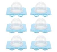 VALICLUD Kit de 6 Piezas Módulo de Baño para Jaula de Hámster Conector de Túnel Externo Azul Placa de Conexión Modular para Extensión de Túneles Jaulas de Mascotas