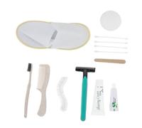 VALICLUD Kit de Artículos de Aseo Desechables para y Pensiones 10 Piezas Diseño Compacto y Seguro para Huéspedes Incluye Peine y Cepillo de Dientes