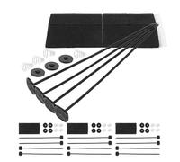 VALICLUD Kit de Montaje de 4 Ventiladores Eléctricos para Refrigeración de Radiador y Transmisión de Coche Conjunto de Soportes Resistentes para Sistema de Ventilador de Motor Kit de