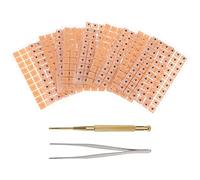 VALICLUD Kit De Parches De Presión Para Puntos De Acupuntura La Oreja 3 Piezas Sonda y Pinzas Para Masaje De Oídos, Autocuidado Auricular Para Alivio De Estrés e Insomnio, Uso Terapéutico Adultos