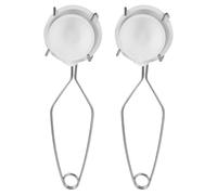 VALICLUD Kit para Fundir 3 Crisoles Cerámicos Pequeños, Abrazadera Metálica Estable y Resistente Corrosión para Laboratorio y Oficina