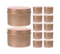 VALICLUD Latas de Velas de Aromaterapia Vacías de Hojalata 4 Oz 12 Unidades