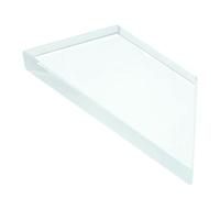 VALICLUD Lente Óptica Convexa para Enseñanza de Física, Lente de Vidrio Óptico Trapezoidal J25004, Herramienta Educativa Ligera y Portátil para Laboratorio Escolar
