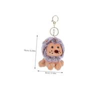 VALICLUD León de Peluche Marrón Colgante de Bolsa Único y Decorativo Porta Llaves Original y Duradero para Diario