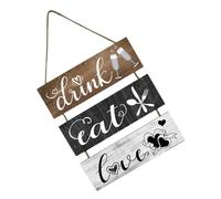 VALICLUD Letrero de Madera para Cocina Cartel Colgante Decorativo Señal de Bienvenida Decoración de Puerta para y Restaurantes