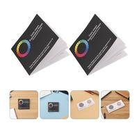 VALICLUD Libro de Pruebas para Daltonismo 4 Unidades Libro de Gráficos de Visión Papel Resistente y Colores Vibrantes Portátil para Autoevaluación y Exámenes Visuales Profesionales