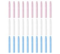 VALICLUD Limas De Uñas Piedra Pómez 30 Piezas Tamaño Medio Para Manicura y Pedicura Mujeres y Niñas Cuidado De Uñas Pulidor De Superficie Fina Blanca Roja Azul