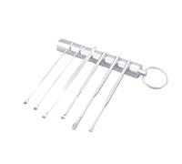 VALICLUD Limpiadores De Oídos De Acero Inoxidable Portátil Removedores Seguros De Cerumen Con Diseño Espiral Para Adultos Práctico Extractor Para Cuidado Diario