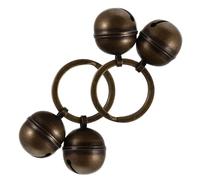 VALICLUD Llavero Cascabeles de Cobre para Mascotas 2 Piezas Anilla de 30 MM Cascabel Fuerte para Collar de Gato y Perro Accesorios para Entrenamiento y Manualidades