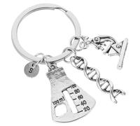 VALICLUD Llavero Químico de Aleación de Zinc Diseño Molecular, Colgante Único para Mochila y Bolso, Obsequio Original para Profesores de Biología y Química, Adorno Inspirador