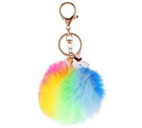 VALICLUD Llavero Unicornio Llavero Esponjoso Pom Pom Lindo Mochila Decoraciones Monedero Encanto para Mujeres Niñas
