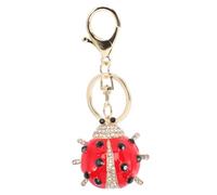 VALICLUD Llaveros De Rhinestone Diseño De Mariquita Accesorios Para Colgar Bolsos Llavero Brillante y Elegante Para Decoración De Bolsos y Llaves