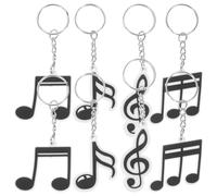 VALICLUD Llaveros Musicales para Fiestas 20 Piezas de PVC Notas y Micrófonos Colgantes para Bolsos y Decoración Obsequios Temáticos para Amantes Música y Eventos de Baile
