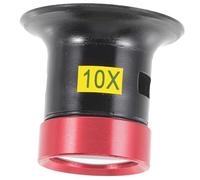 VALICLUD Lupa De Joyería Cristal Vidrio 10x, Gafas De Cabeza Ajustables, Herramienta Portátil para Reparación De Relojes y Trabajos De Precisión Industrial